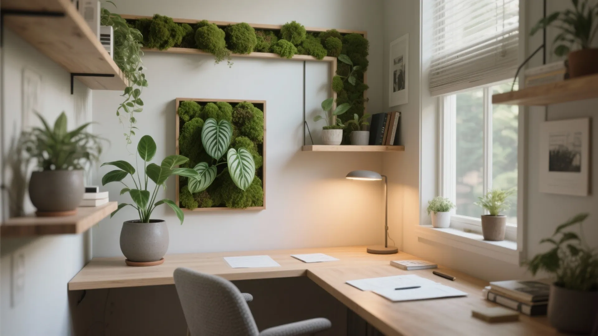 Biophilic touches for calm, alert energy