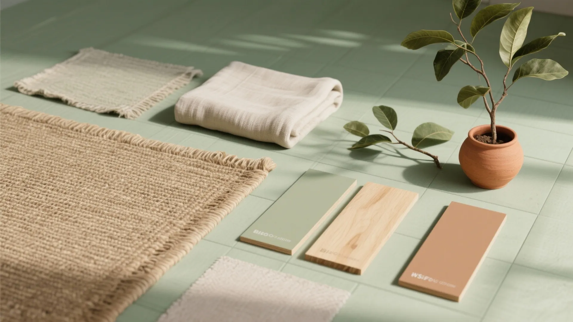 Biophilic textures and calming color