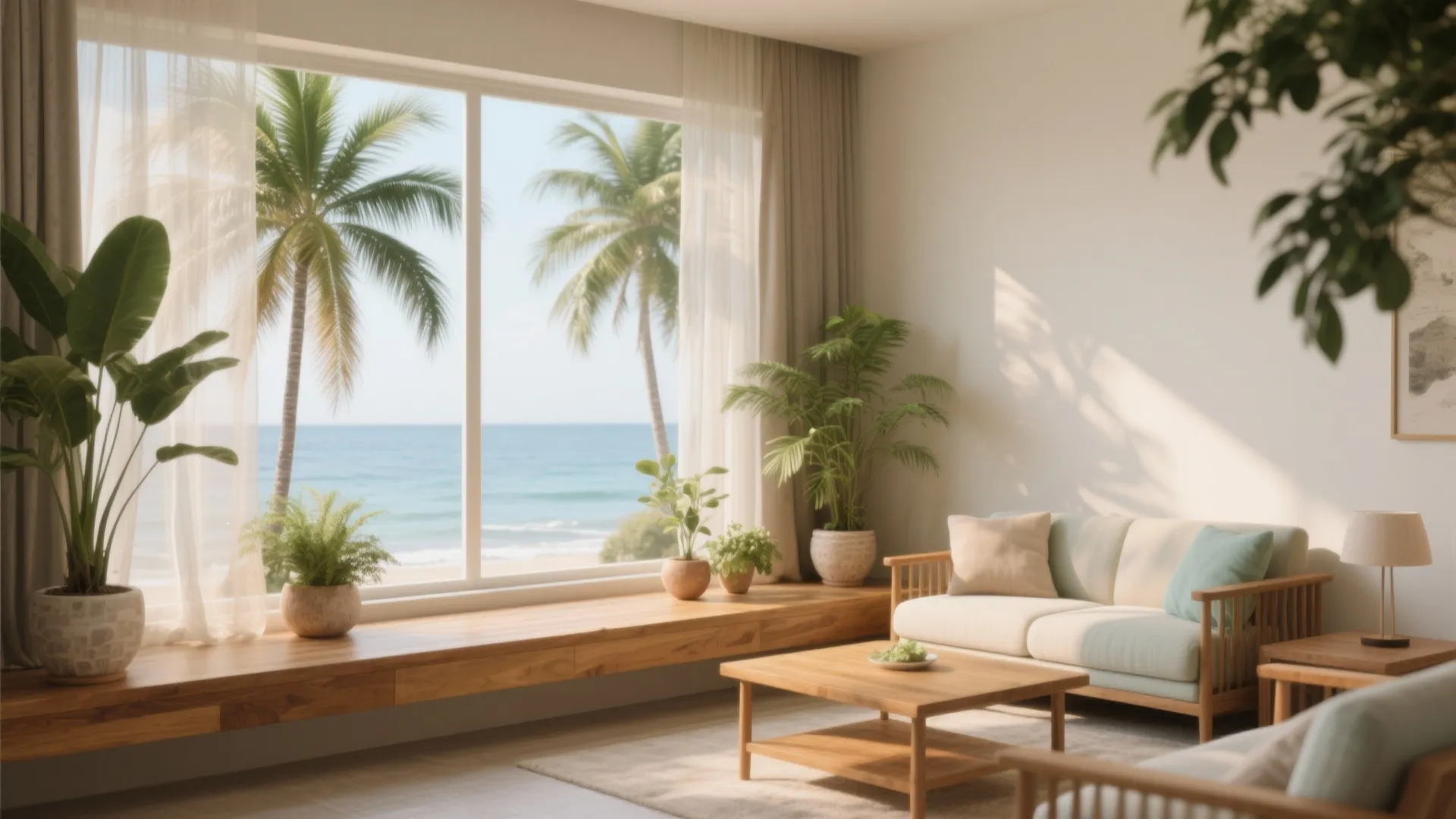 Biophilic Luxury: Wood, Plants, and Breezy Views