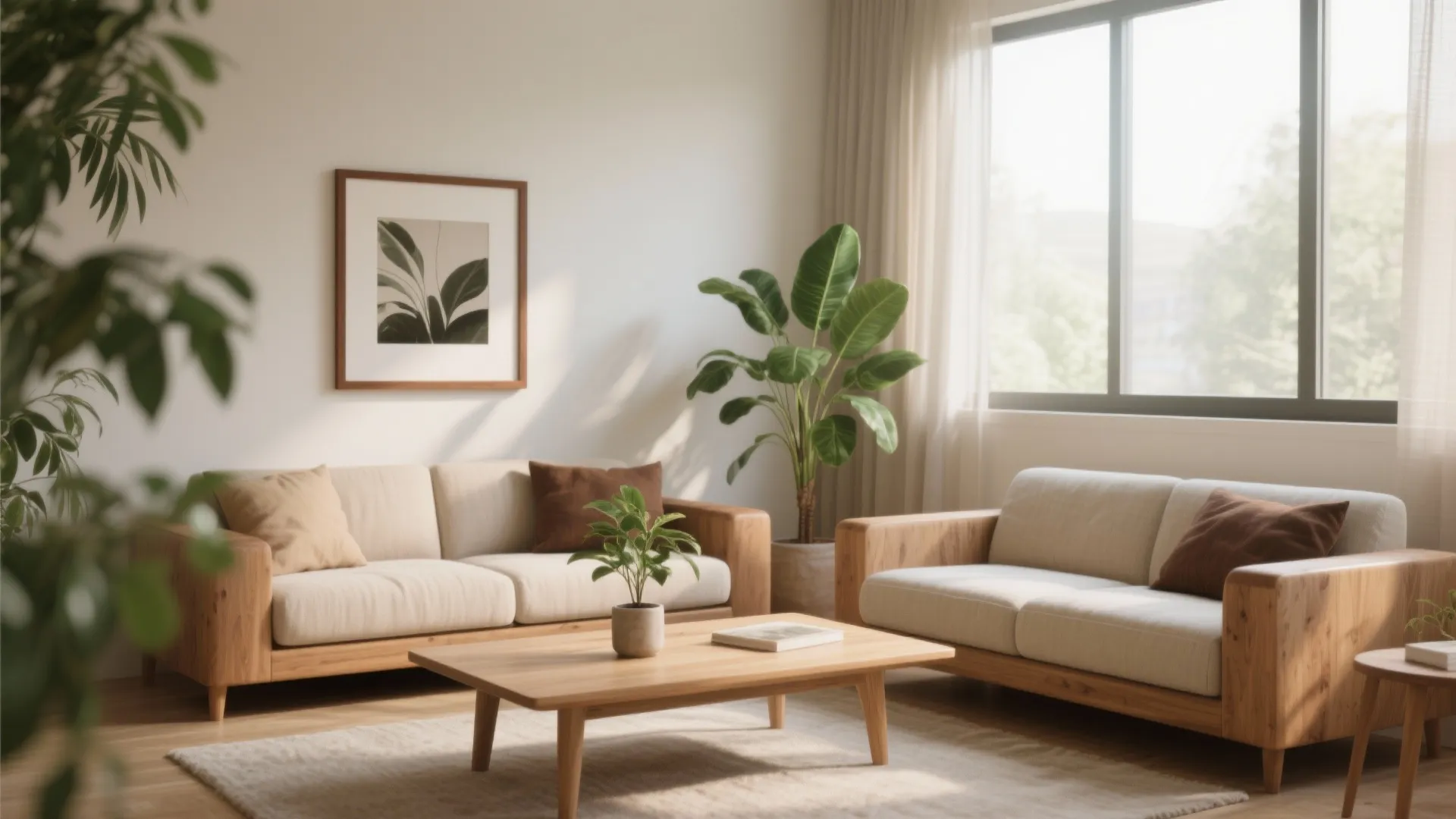 Biophilic Warmth: Wood, Plants, and Daylight