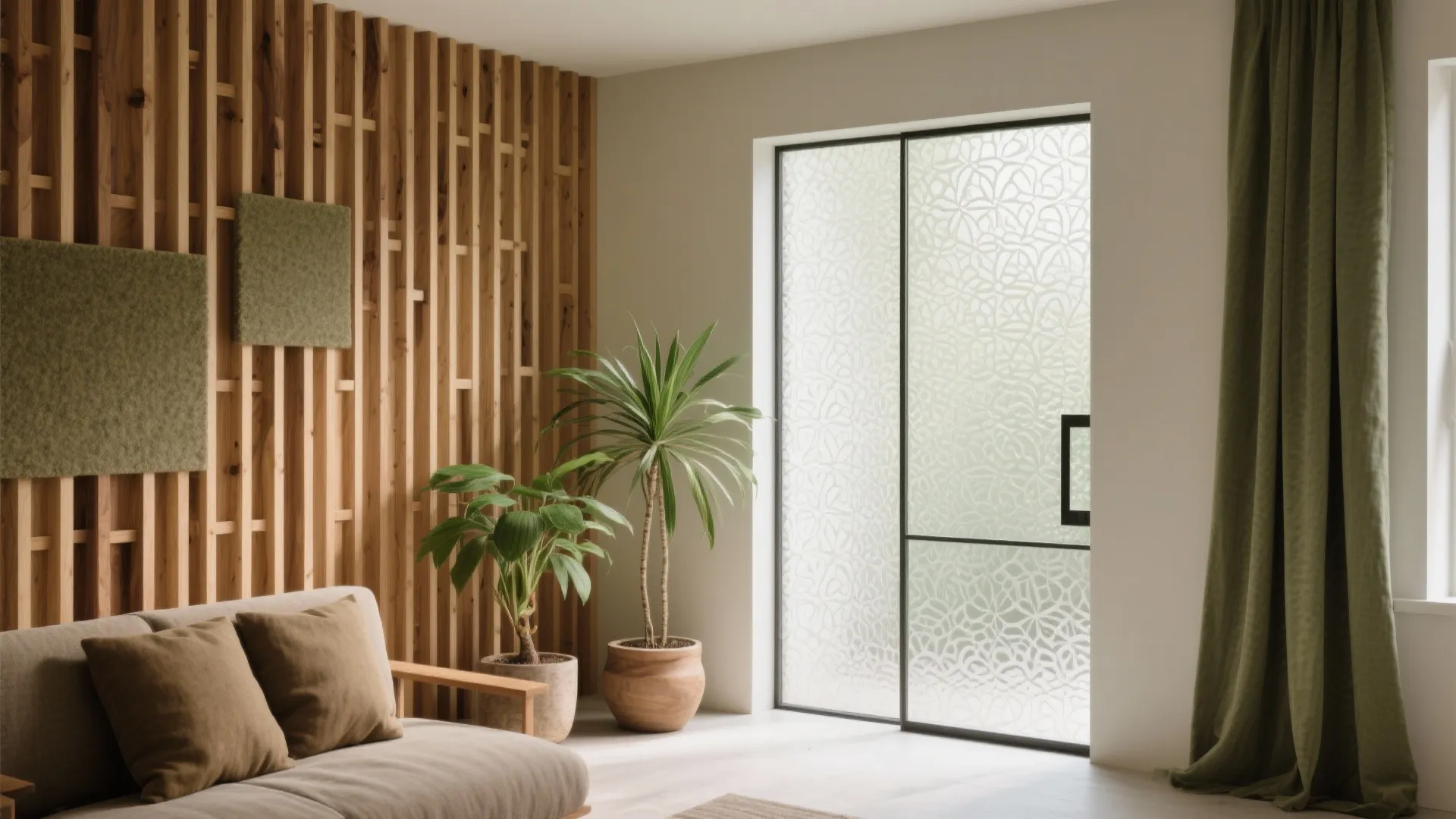 Biophilic warmth and transparent privacy