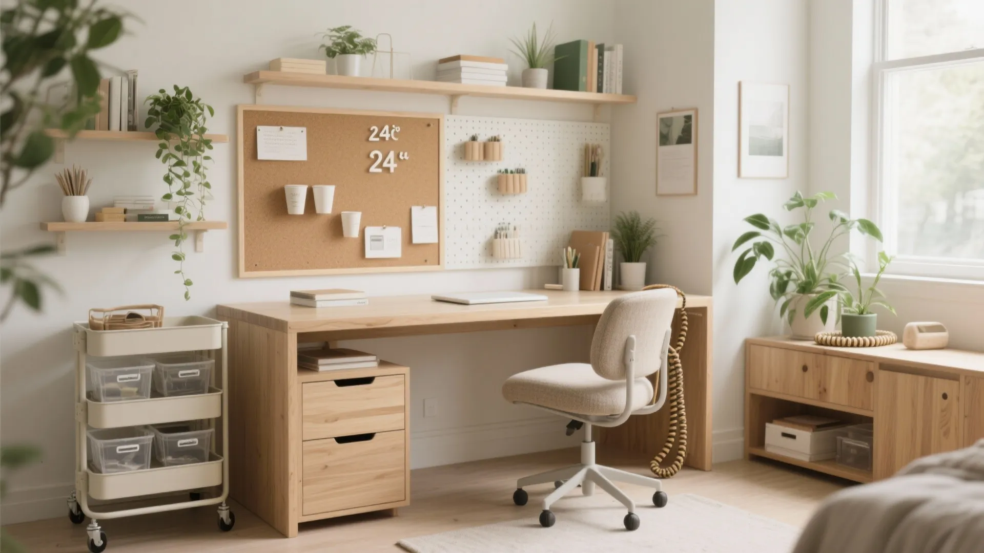 Idea 5: Biophilic Textures and Space-Smart Storage