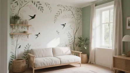 5 wall painting designs birds for small spaces