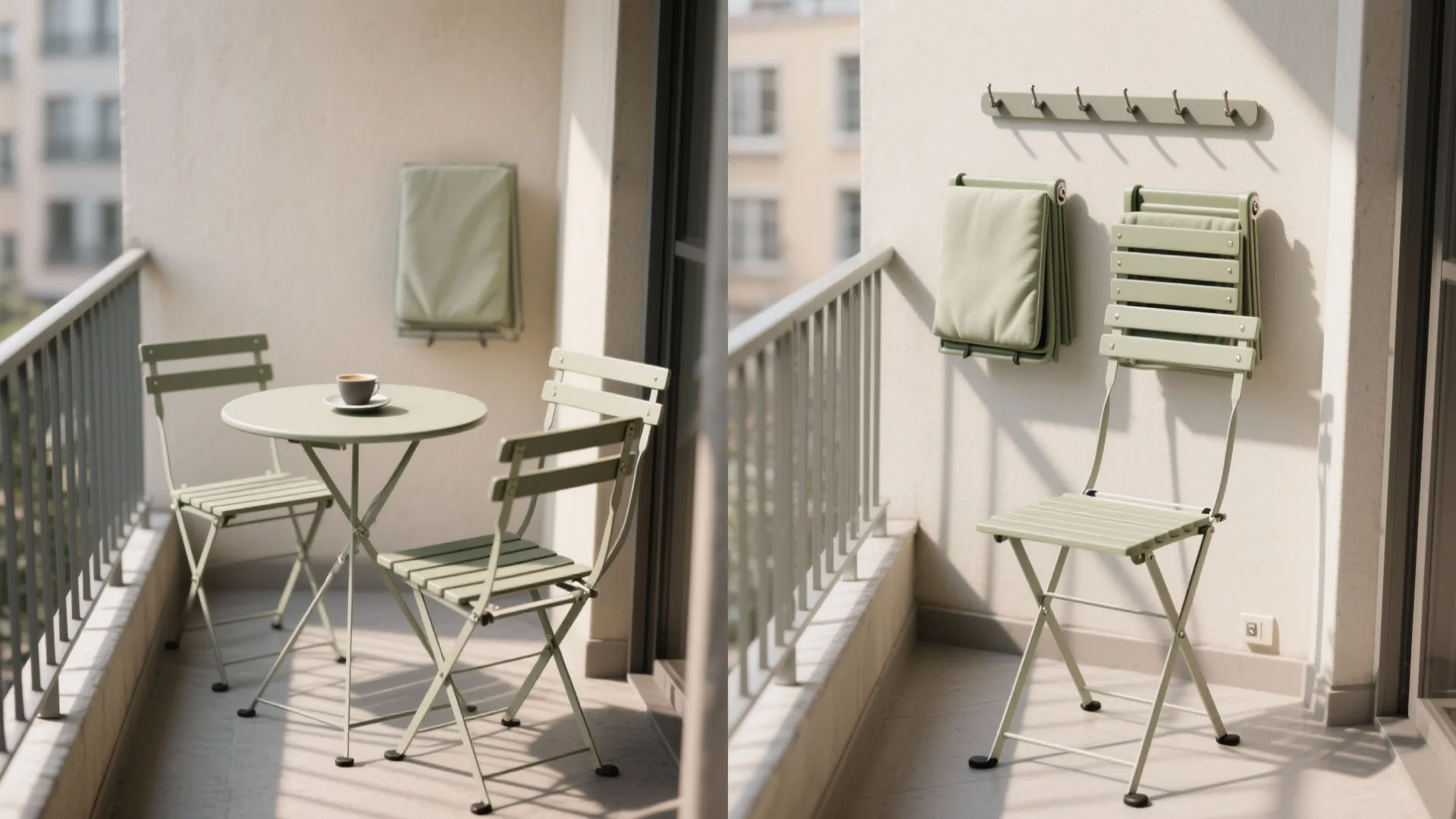 Foldable Bistro Set That Disappears