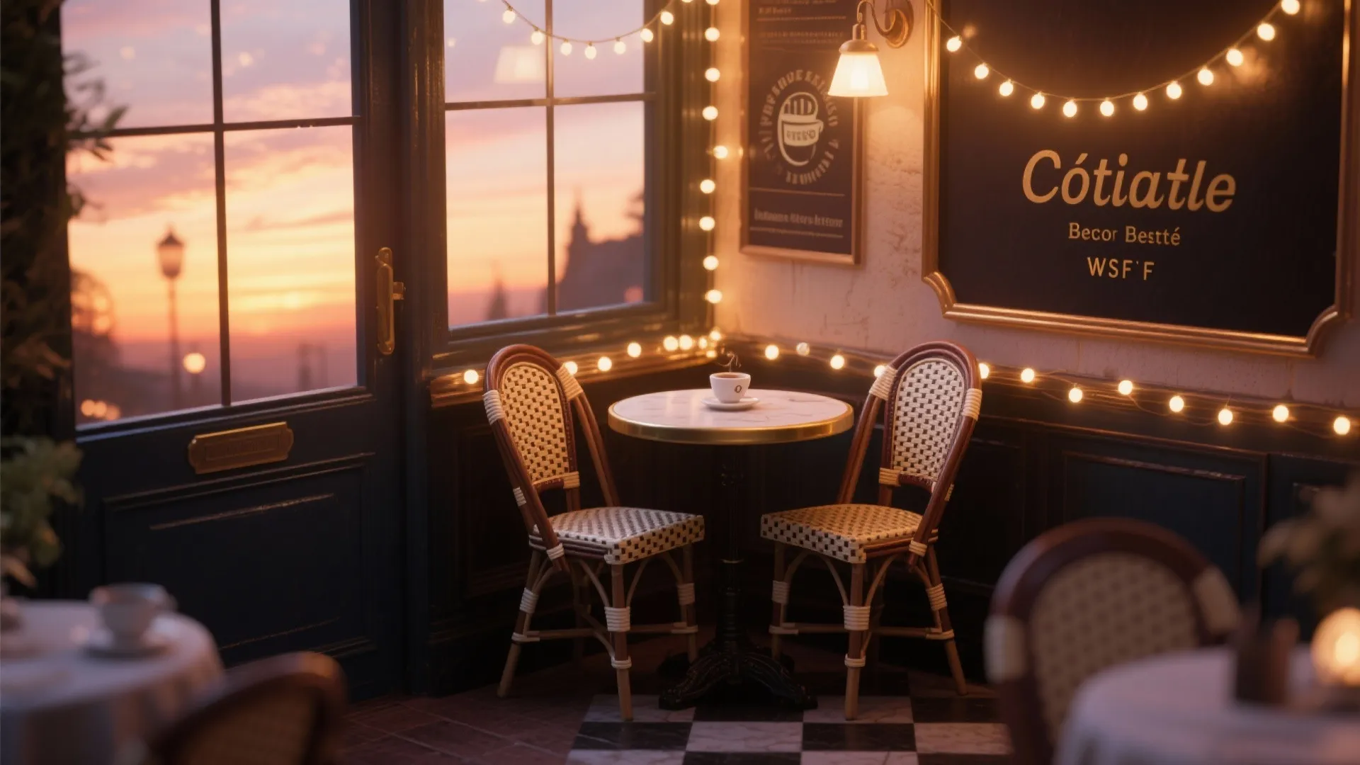 4. Bistro-Style Coffee Nook