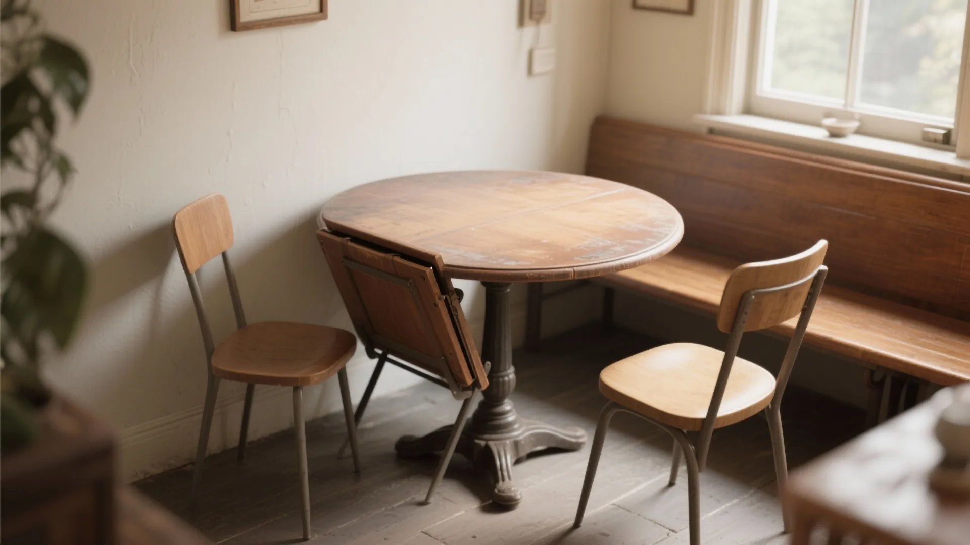 1. Classic bistro drop-leaf: compact charm