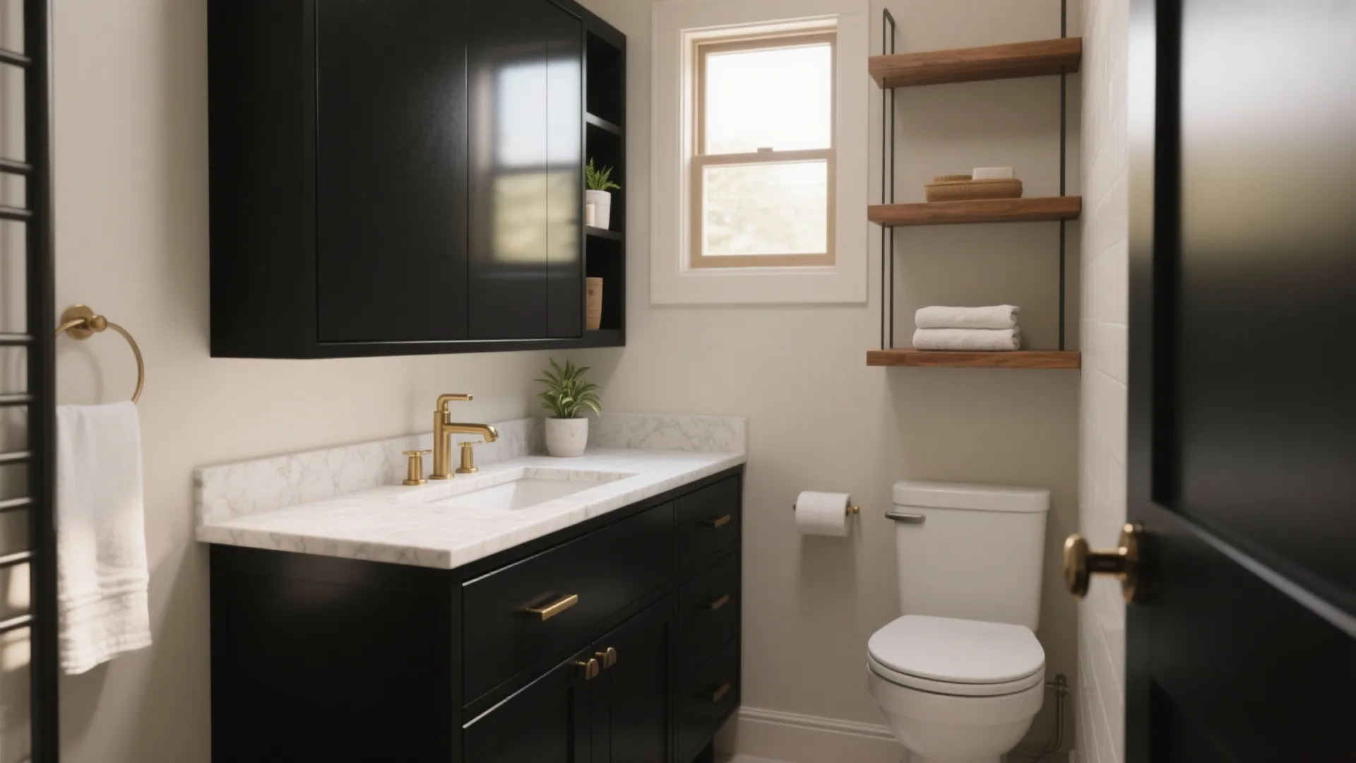 Black 36-Inch Bathroom Vanity Ideas: Stylish small-bathroom solutions and layout tips from a pro designer