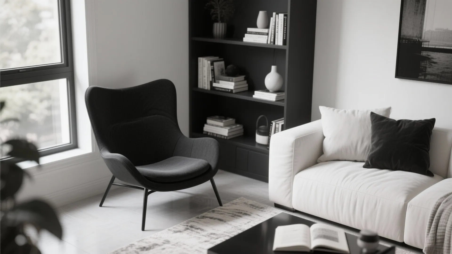 6. Black Accent Chair