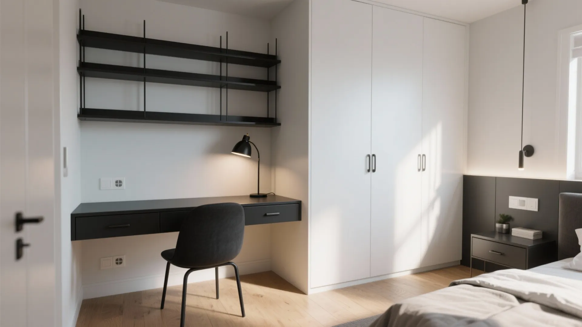 2. Black Accents, Not Overwhelm