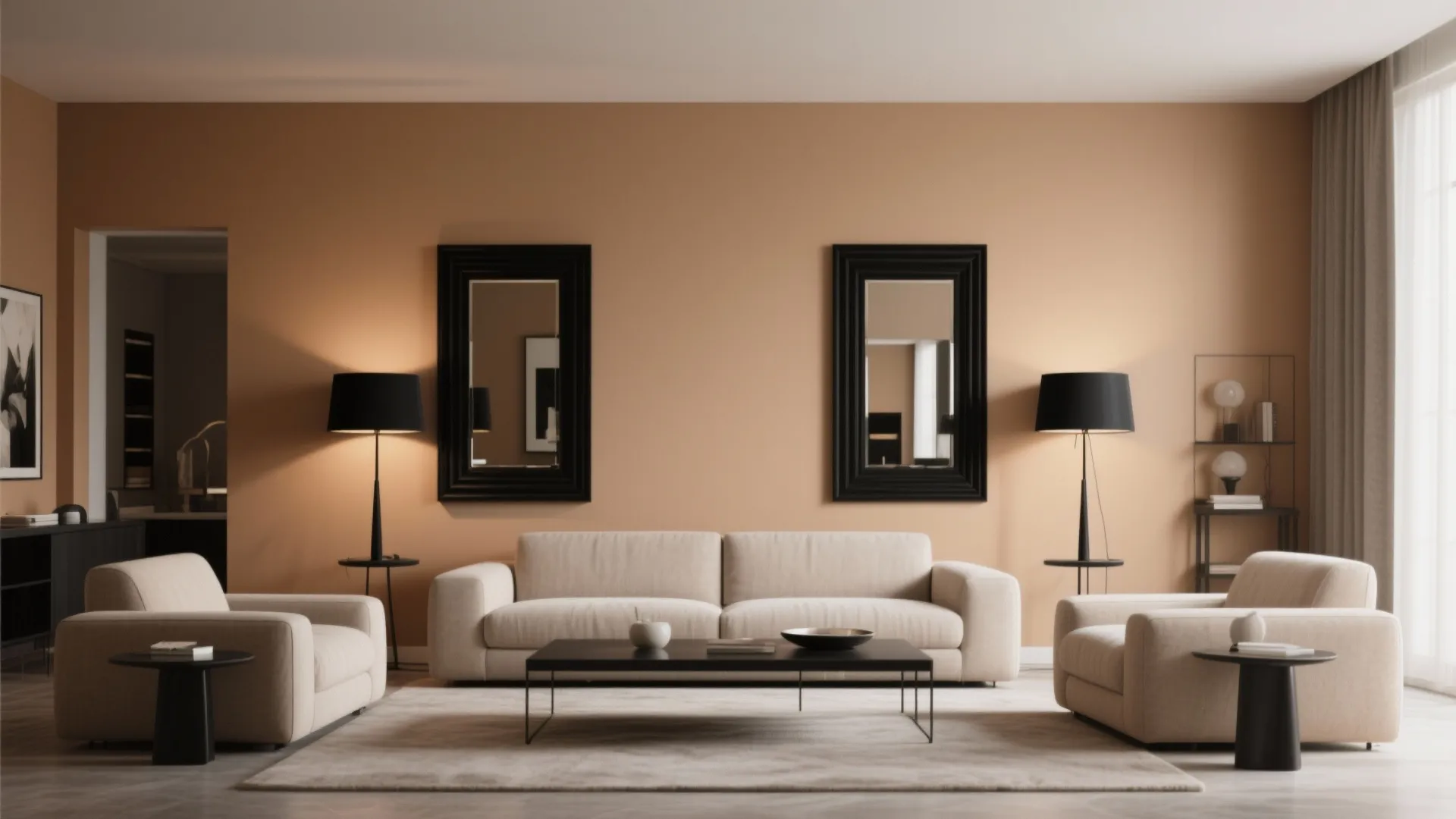 8. Black Accents for Contrast