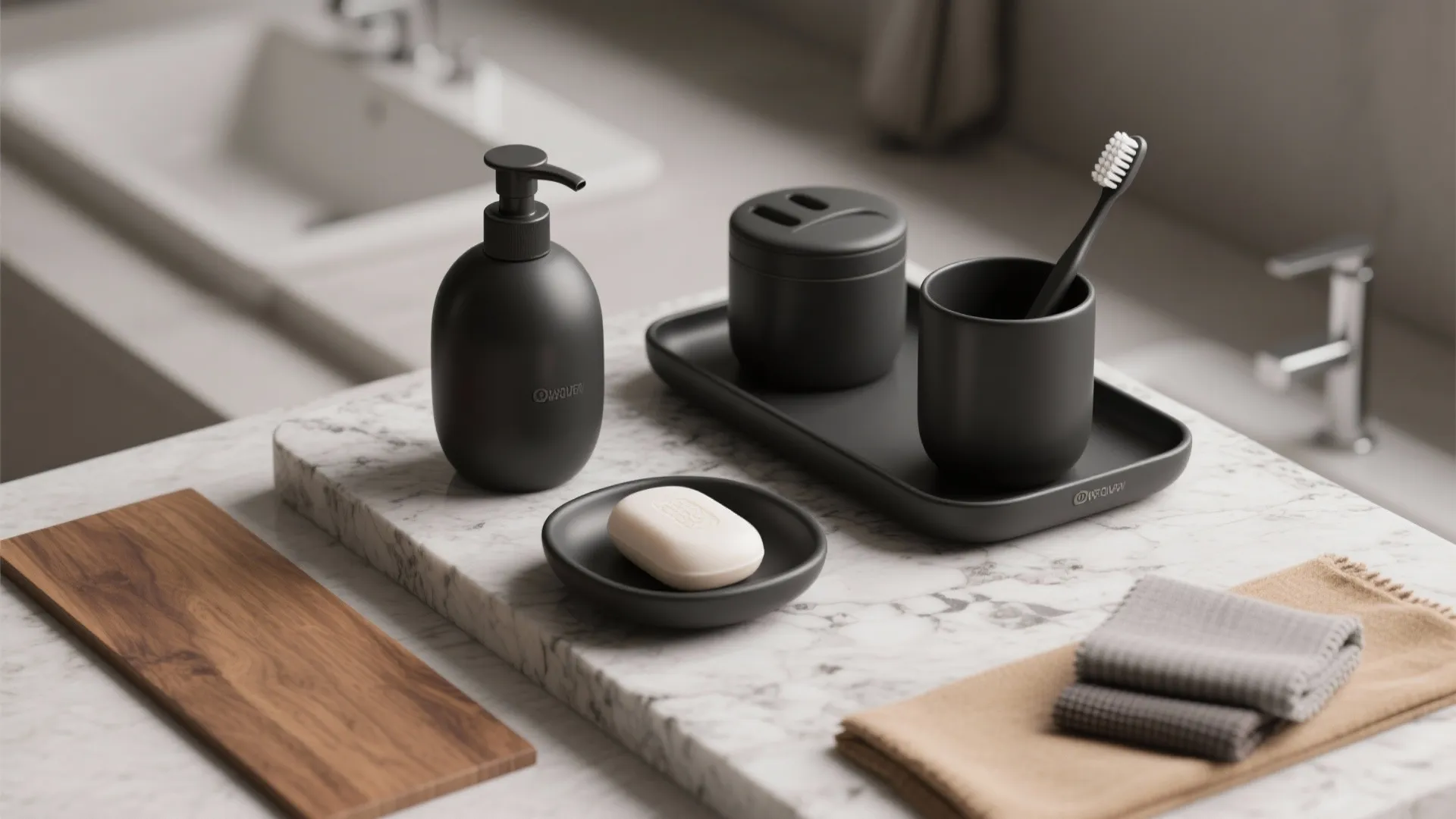 4. Dispensers, soap dishes, and small accessories