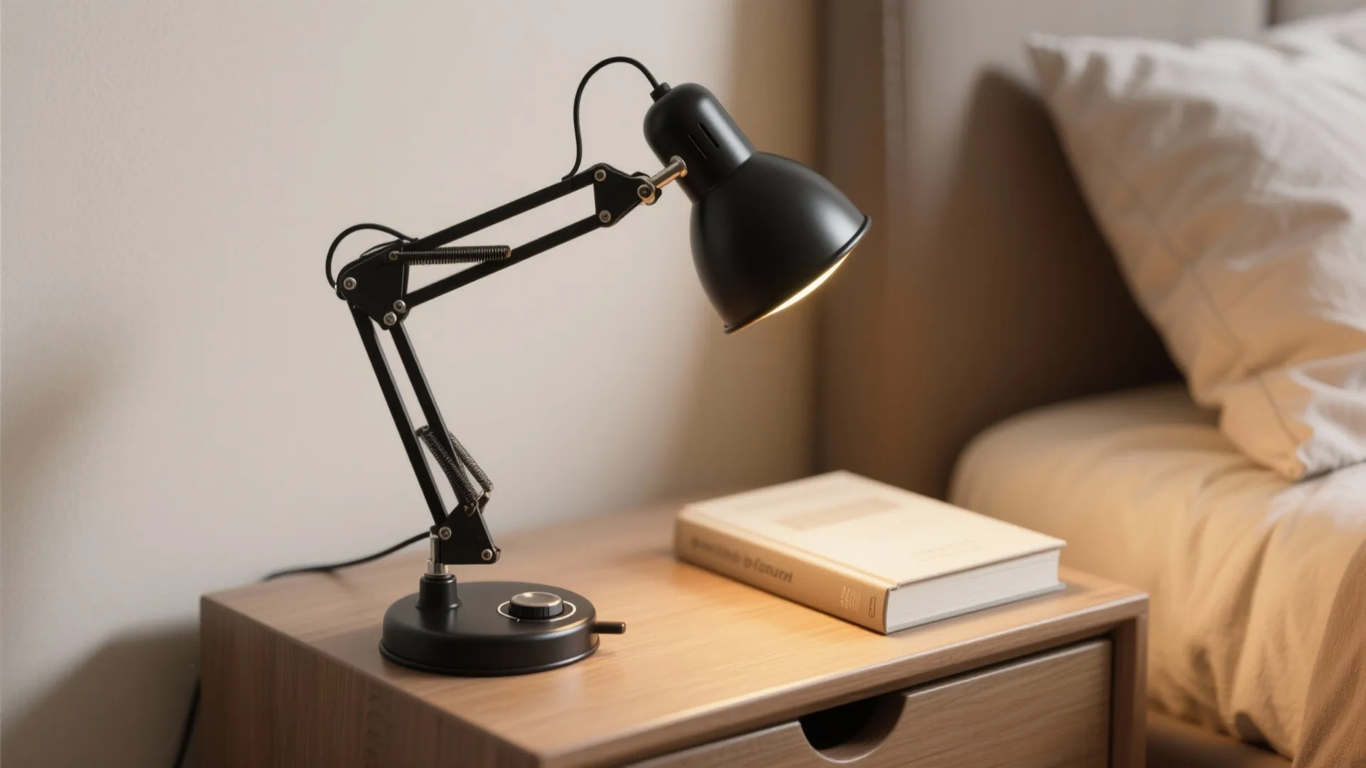 5. Black adjustable table lamp