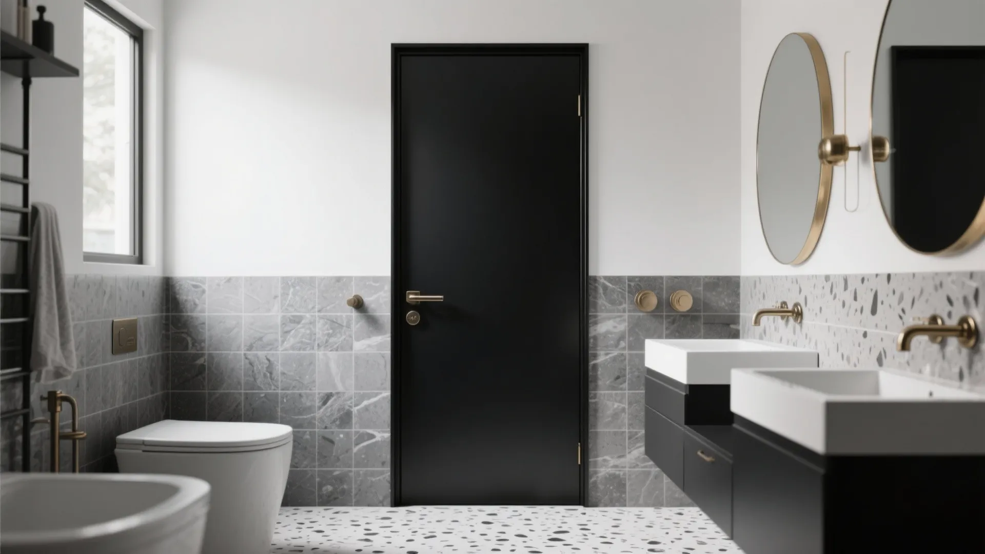 Matte Black Anodized Aluminium Door