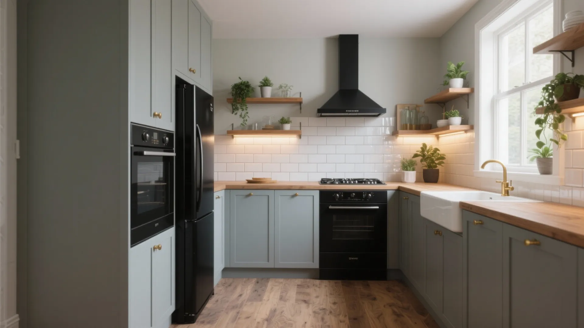 5 Bold Kitchen Ideas with Black Appliances: Creative small-space kitchen designs using black appliances to make a big impact