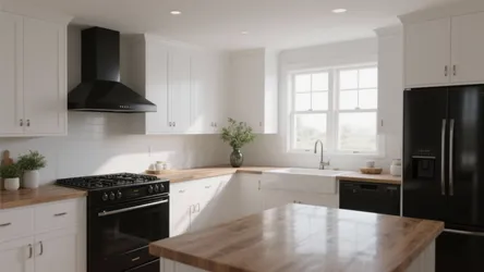 5 Kitchen Cabinet Color Ideas with Black Appliances