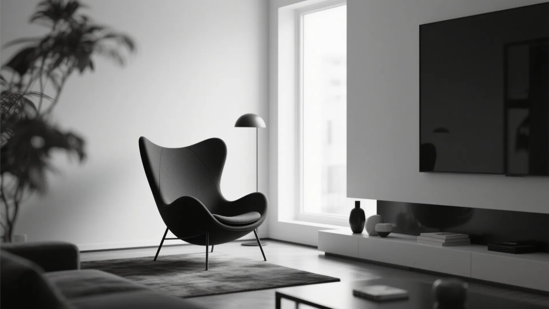 8. Statement Black Armchair