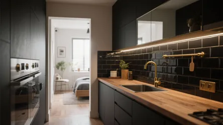 5 Bold Kitchen Black Backsplash Tile Ideas