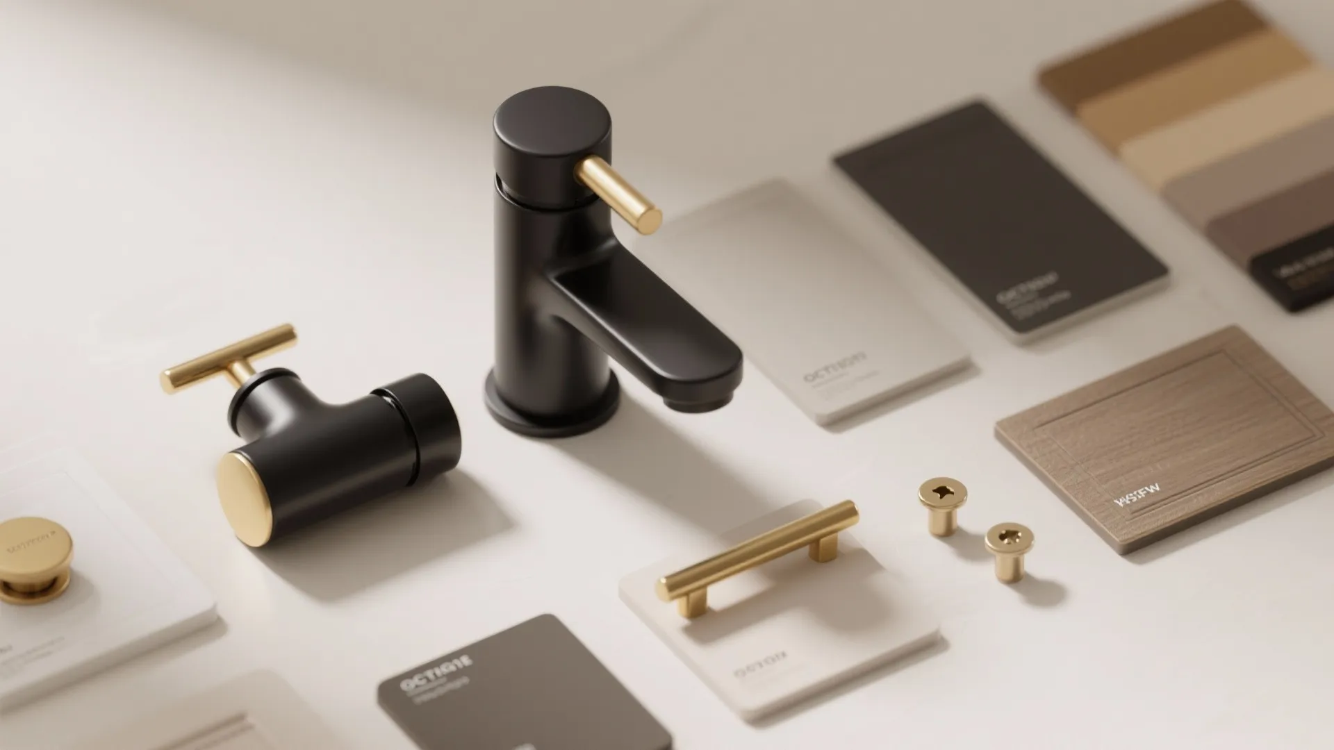 3. Transitional Look: Black Base, Gold Handle