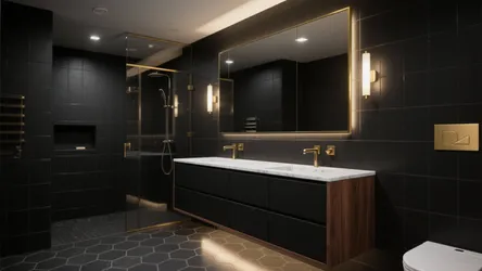 5 Small Black Bathroom Designs That Maximize Space