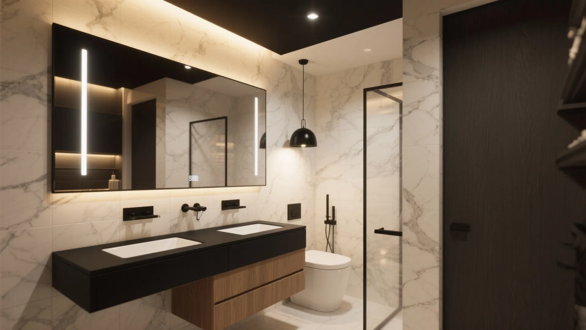 5 Bathroom Lighting Ideas with Black Fixtures: How I use black bathroom lighting to make small spaces feel modern, cozy, and smartly lit