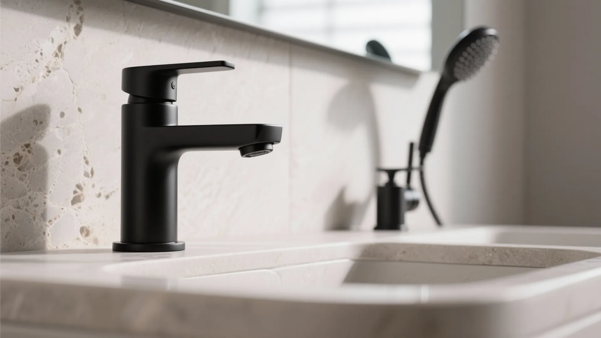 7. Minimalist Black Fixtures