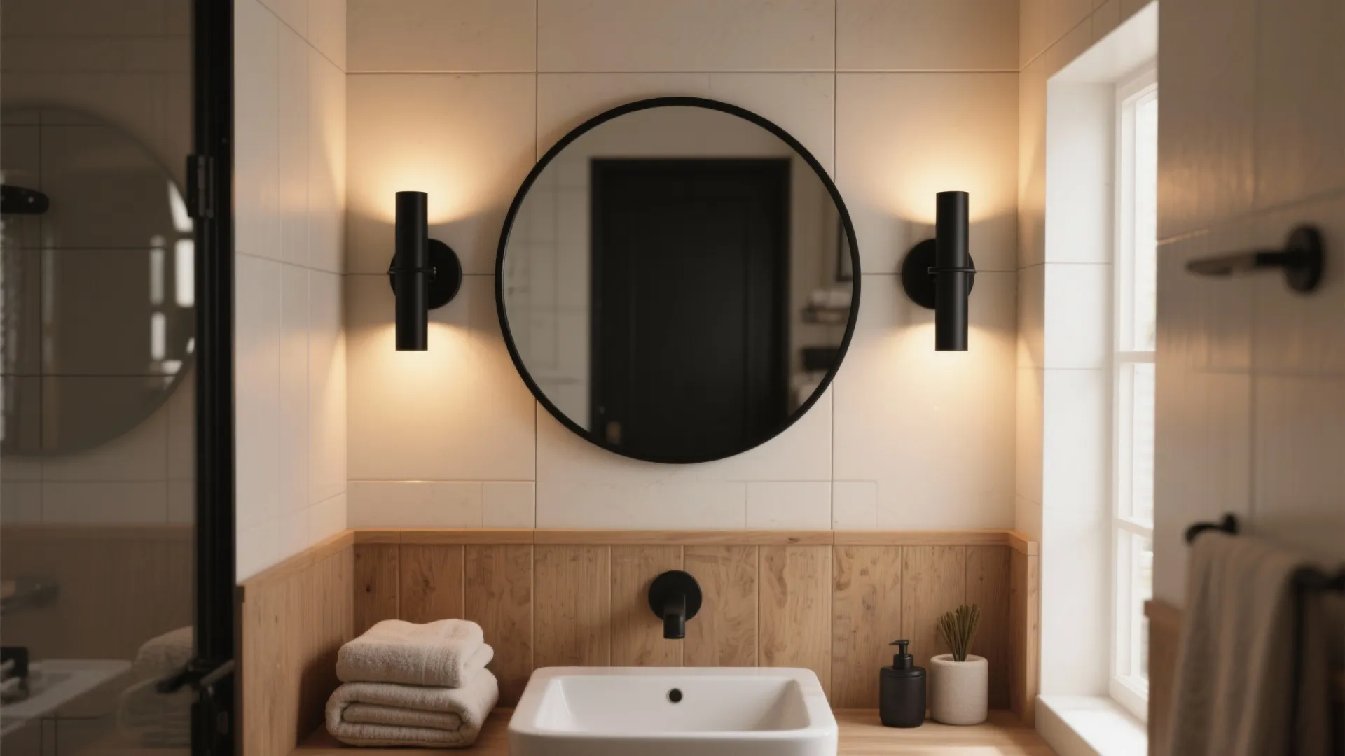 5 Creative Ideas for Black Bathroom Wall Sconces: Small changes, big impact: my top 5 ways to use black wall sconces in bathrooms, from moody retreats to bright functional spaces.