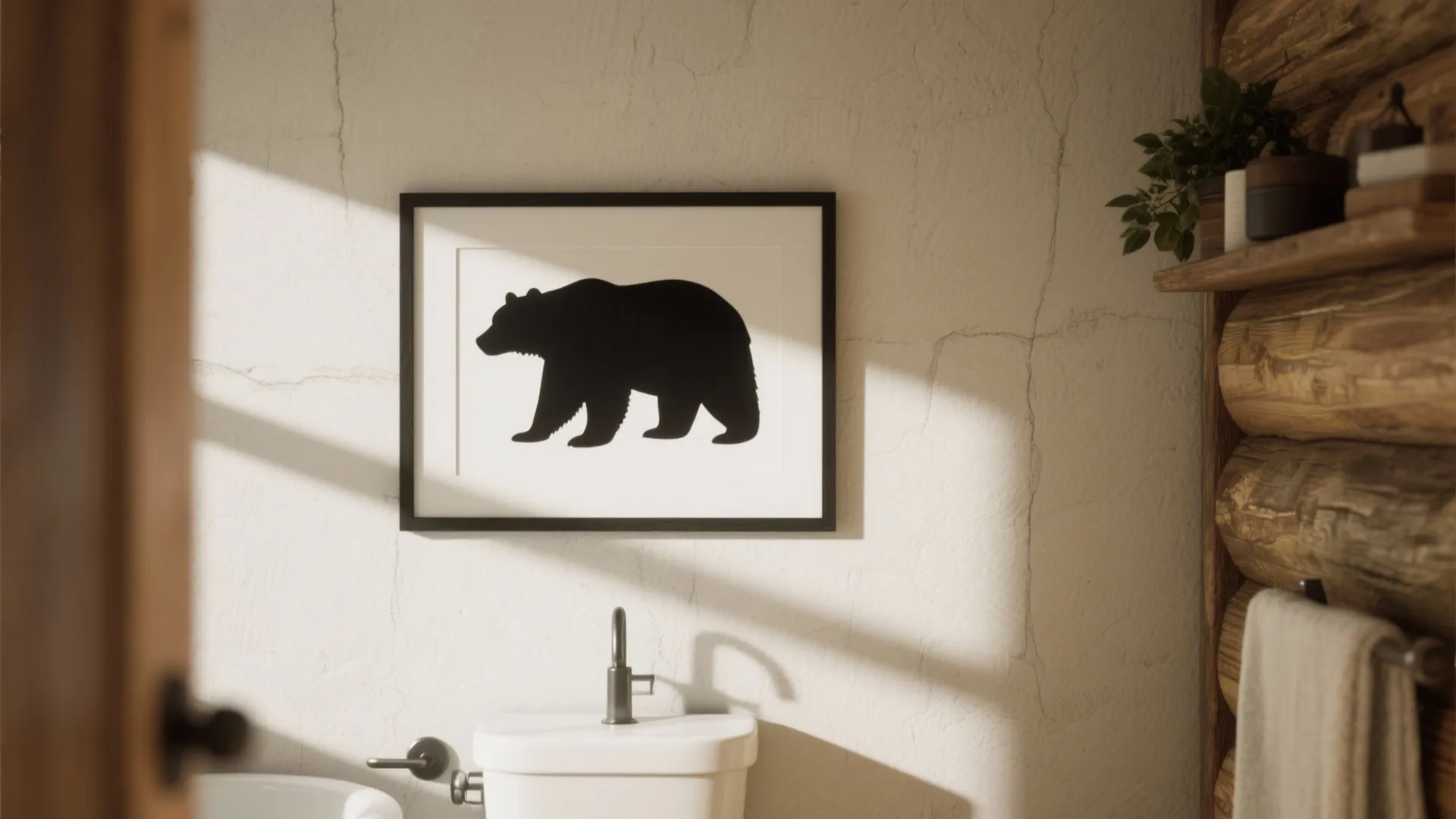 2. Black Bear Wall Art