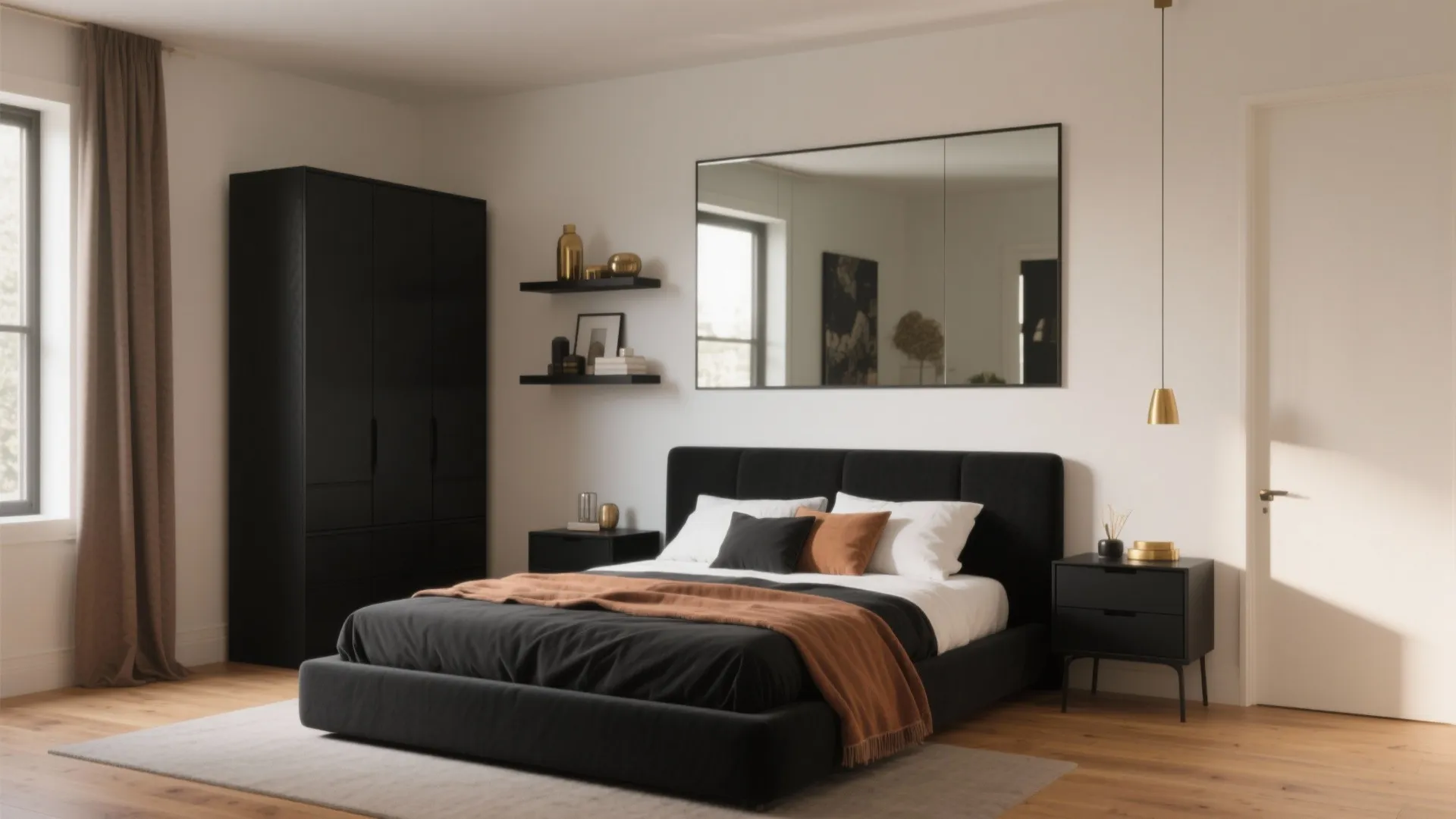 5 Bold Bedroom Furniture Ideas in Black: How I use black furniture to make small bedrooms feel luxe and spacious