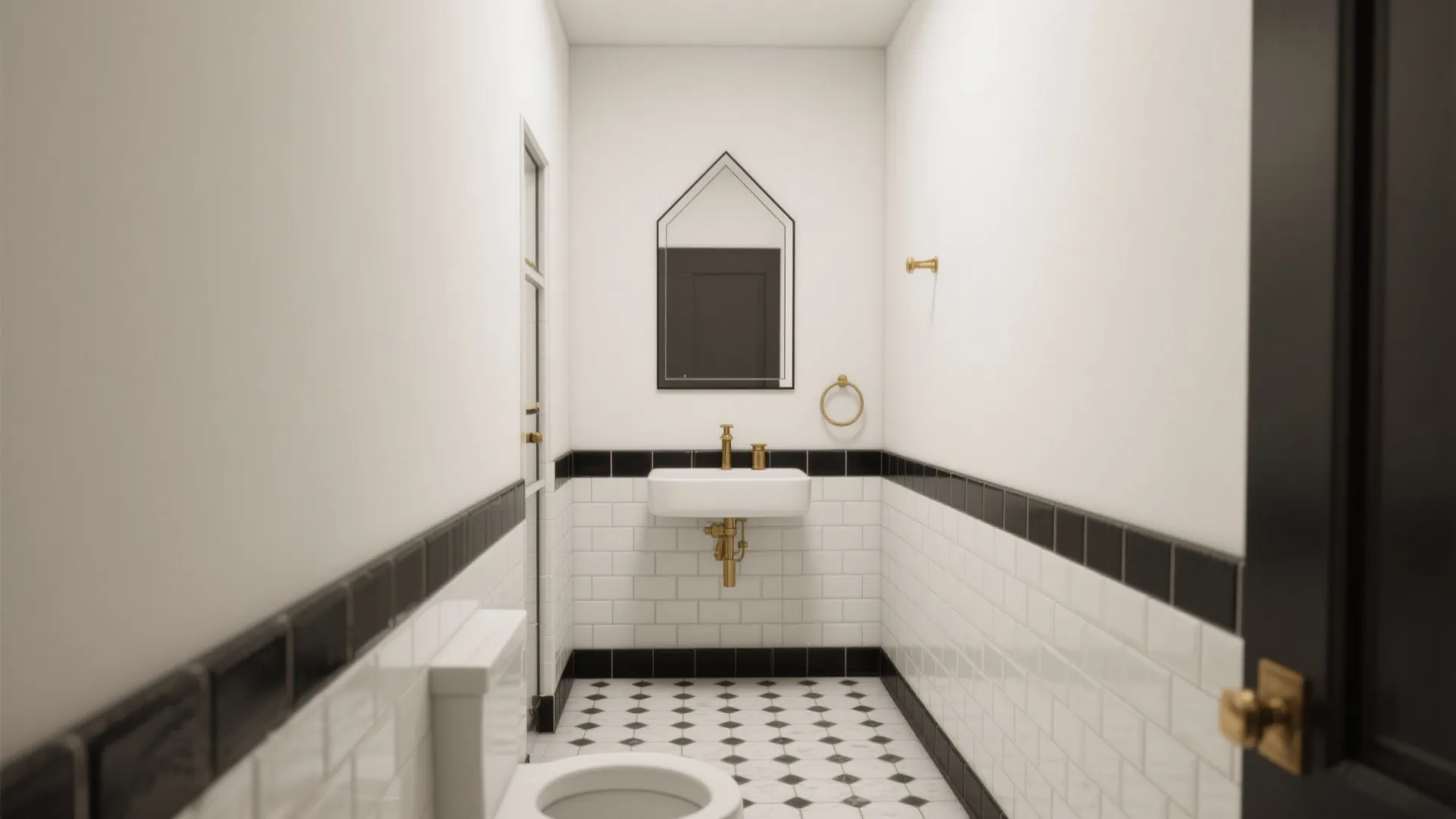 2. Black border, white field