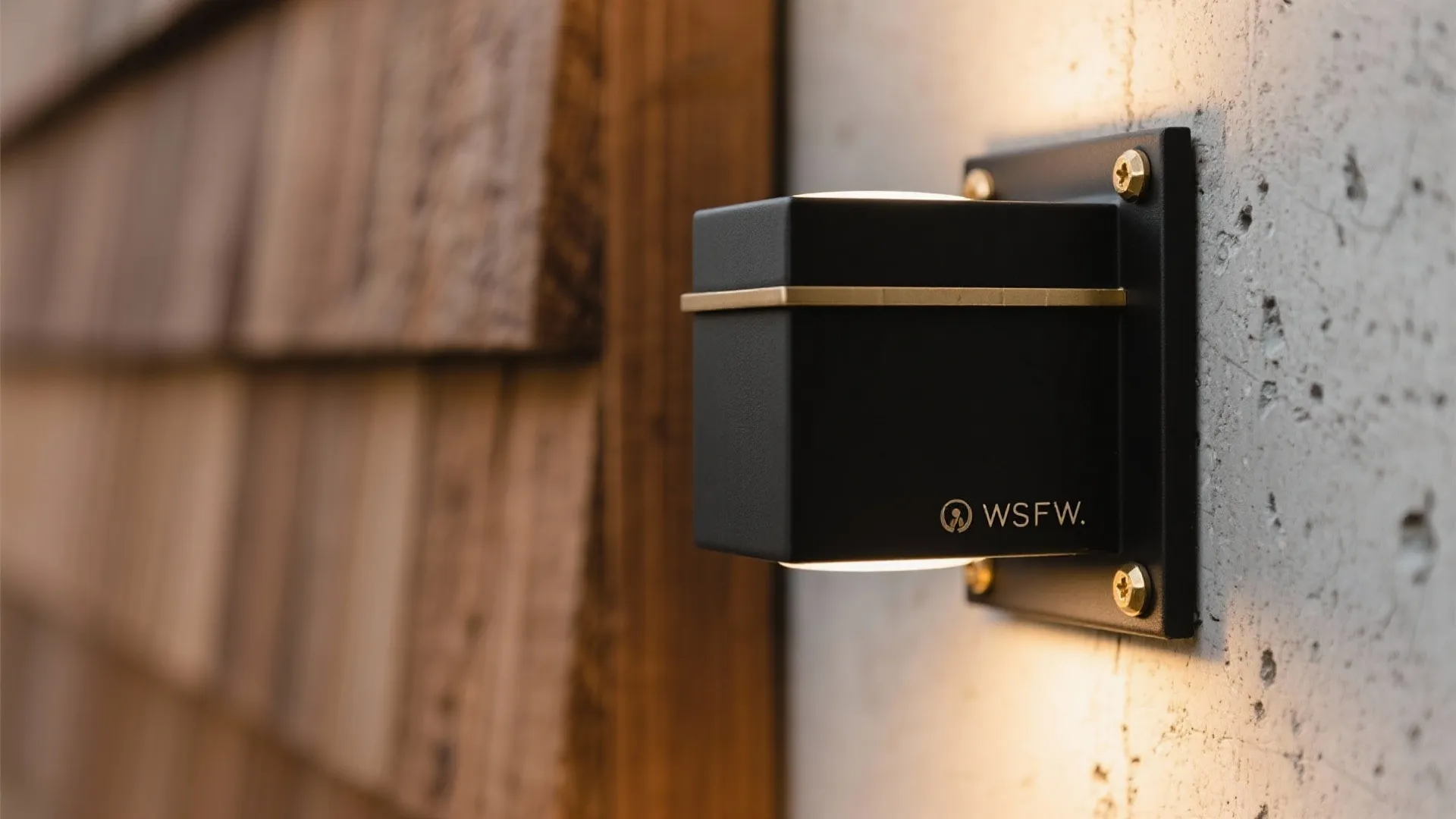 Matte black and brass finishes for character