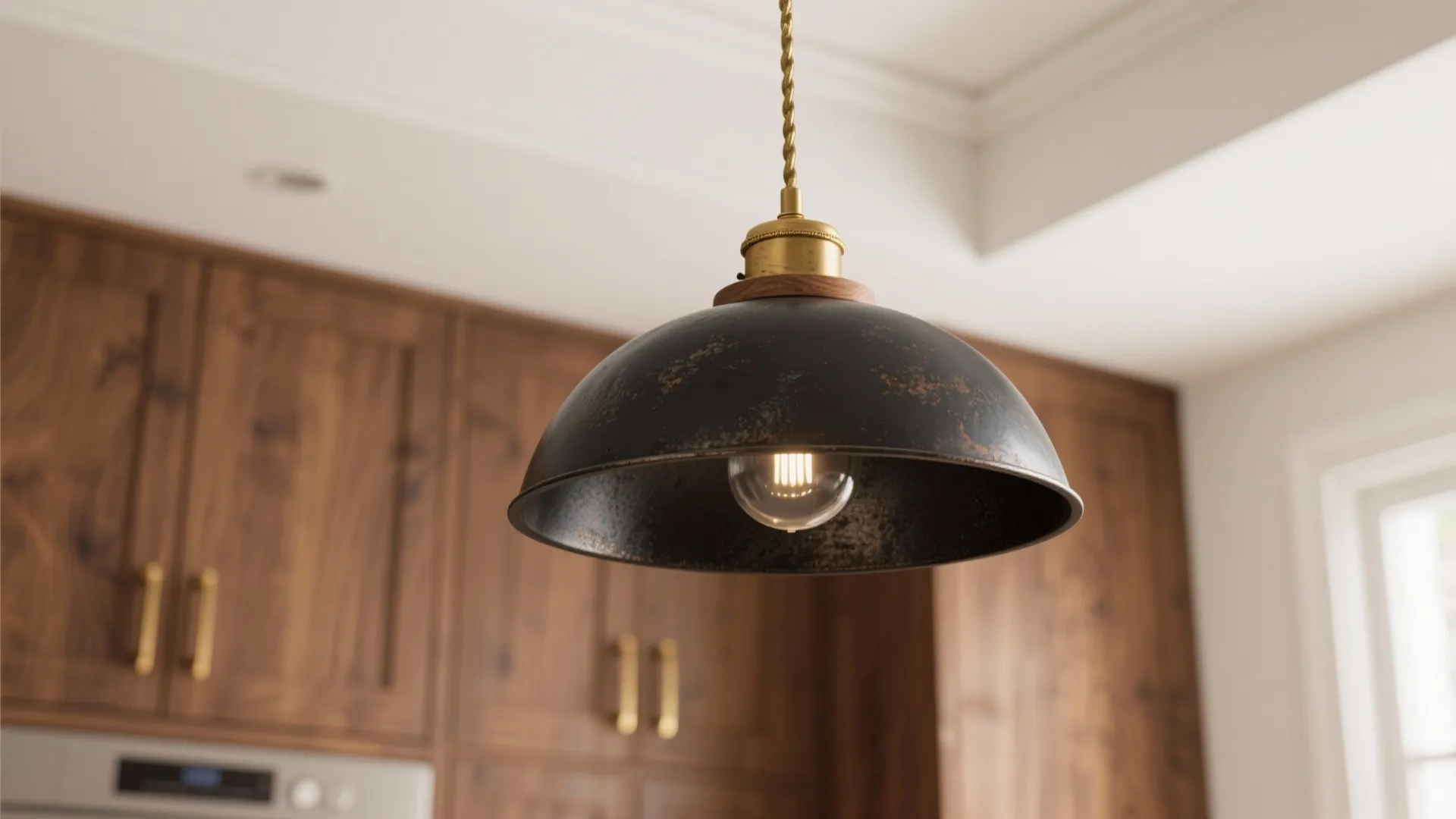 5. Mix materials: black metal with wood or brass accents