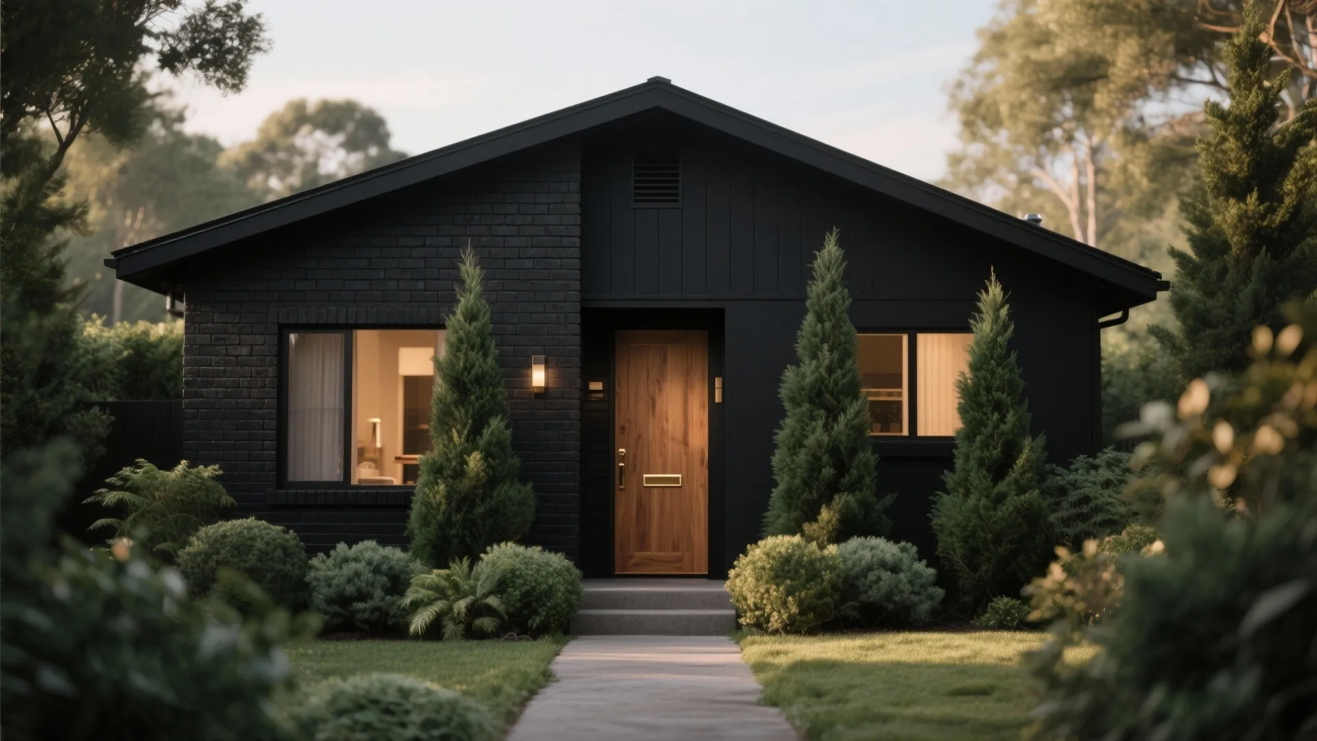 Brick House Painted Black: 5 Ideas: Creative ways to paint brick black and keep your curb appeal intact