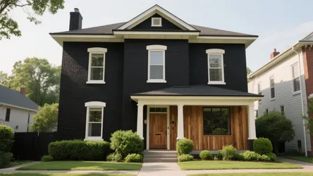Black Painted Brick House: 5 Inspiring Ideas