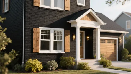 Painted Black Brick House: 5 Inspiring Ideas