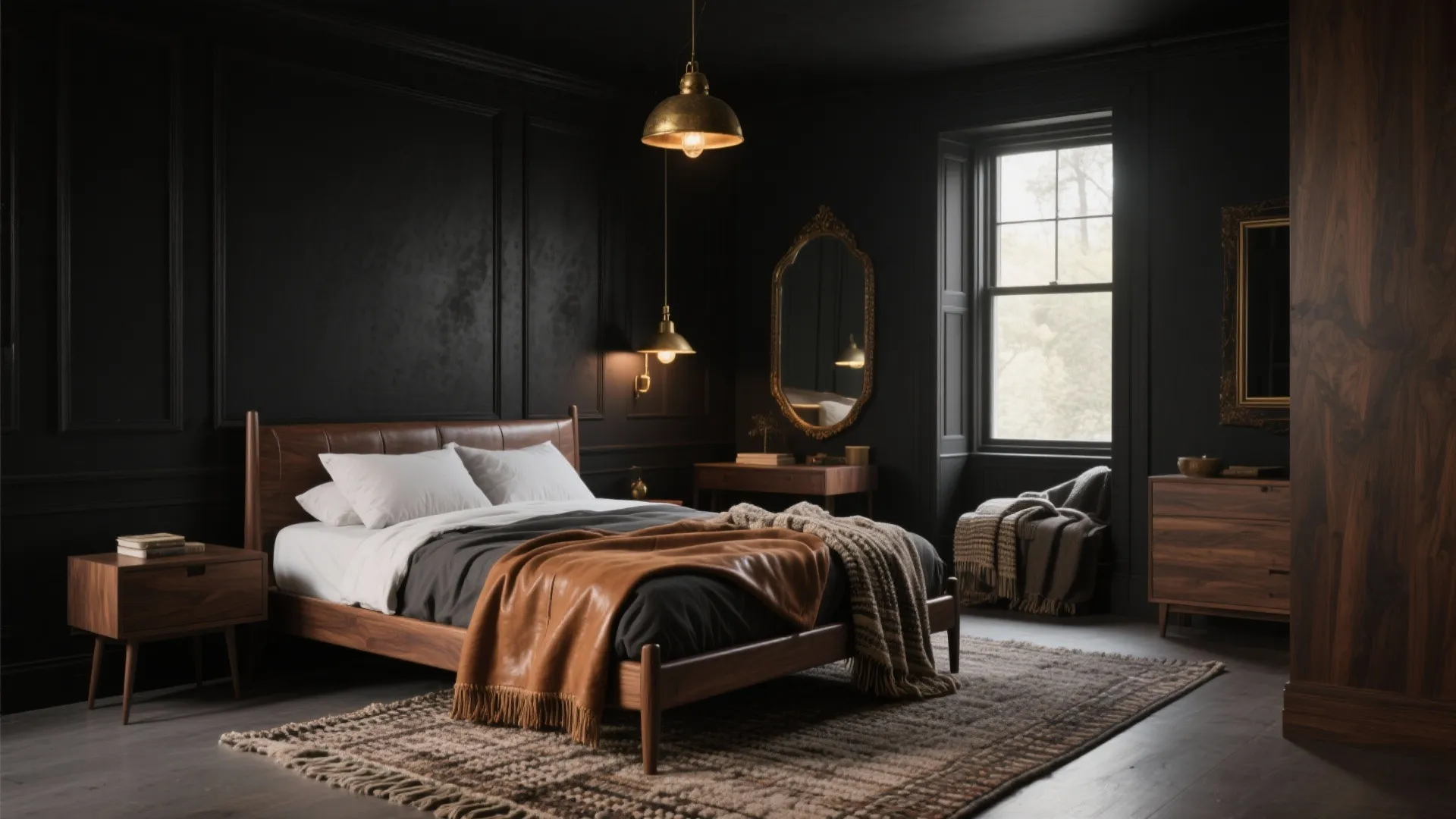 5 Black and Brown Bedroom Decorating Ideas: Warm, moody and modern ways to pair black and brown in small or large bedrooms