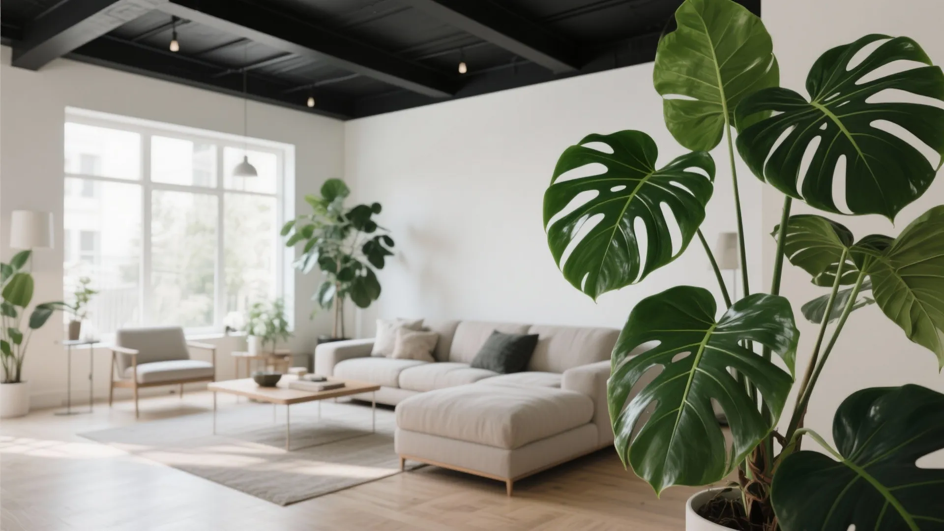 10. Integrate Plants for a Lively Contrast