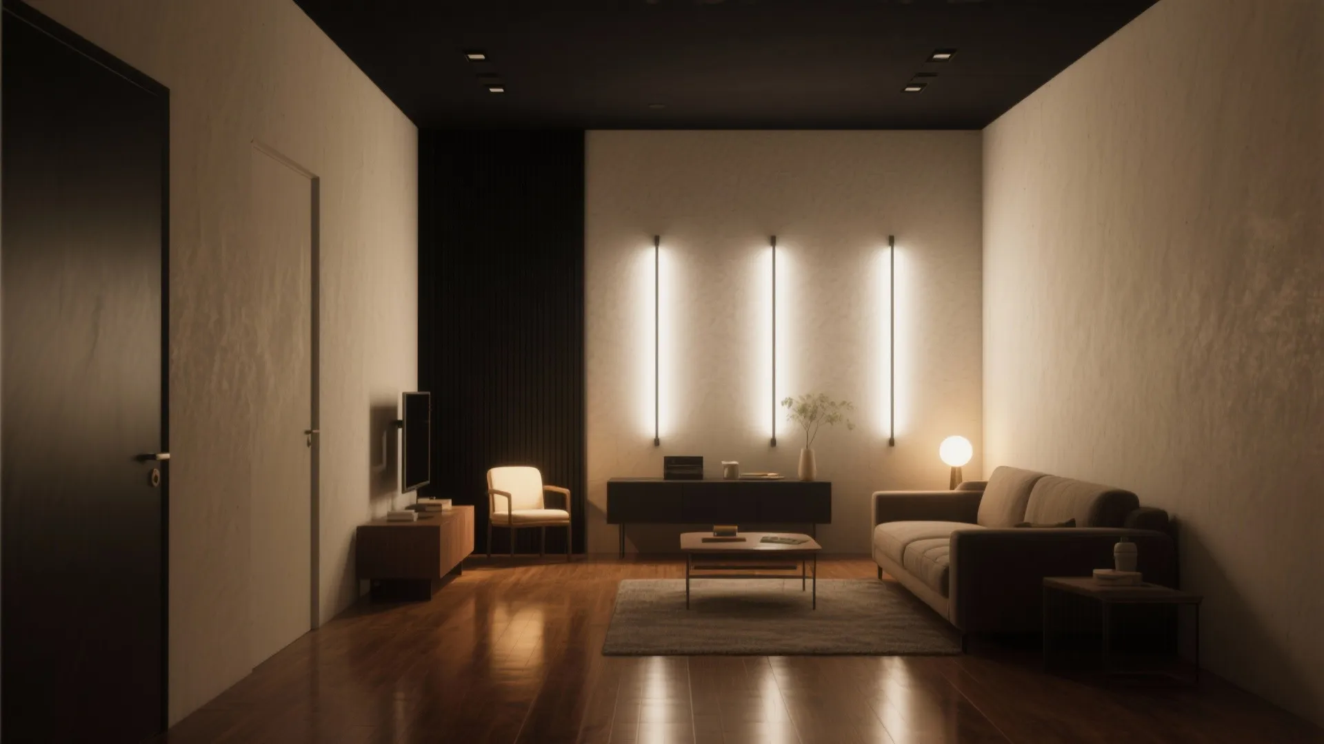 4. Create Depth in Small Rooms with Black Ceilings