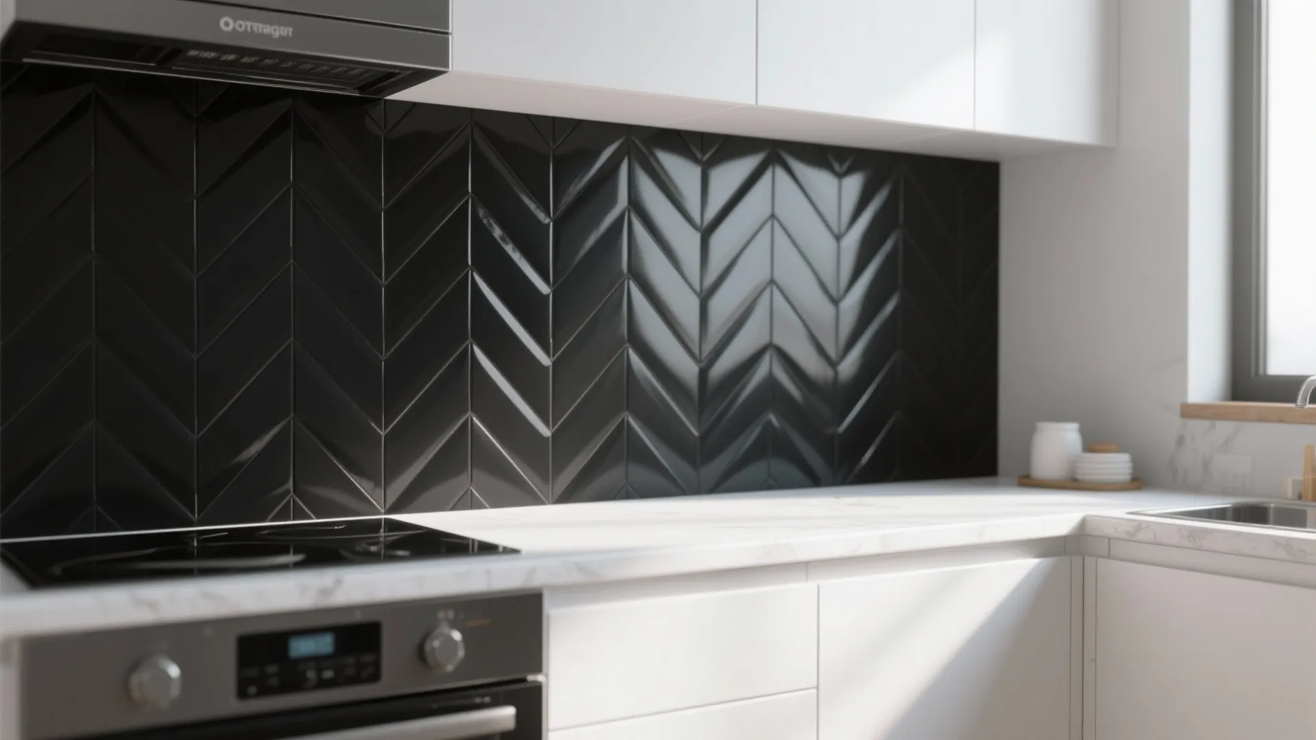 2. Black Chevron Patterns