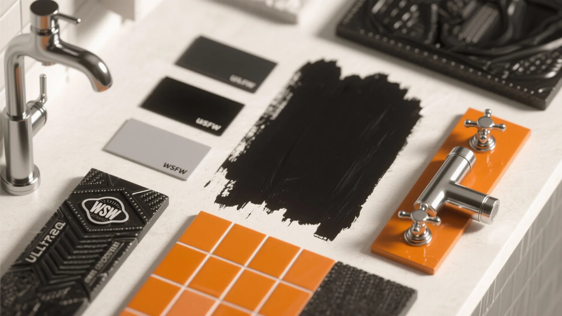 1. Black and Chrome Color Palette