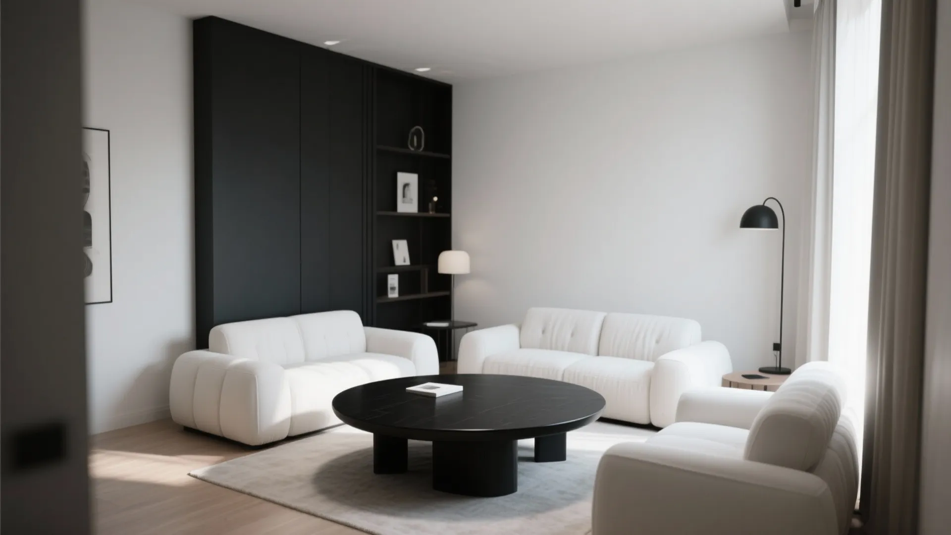 10. Statement Black Coffee Table