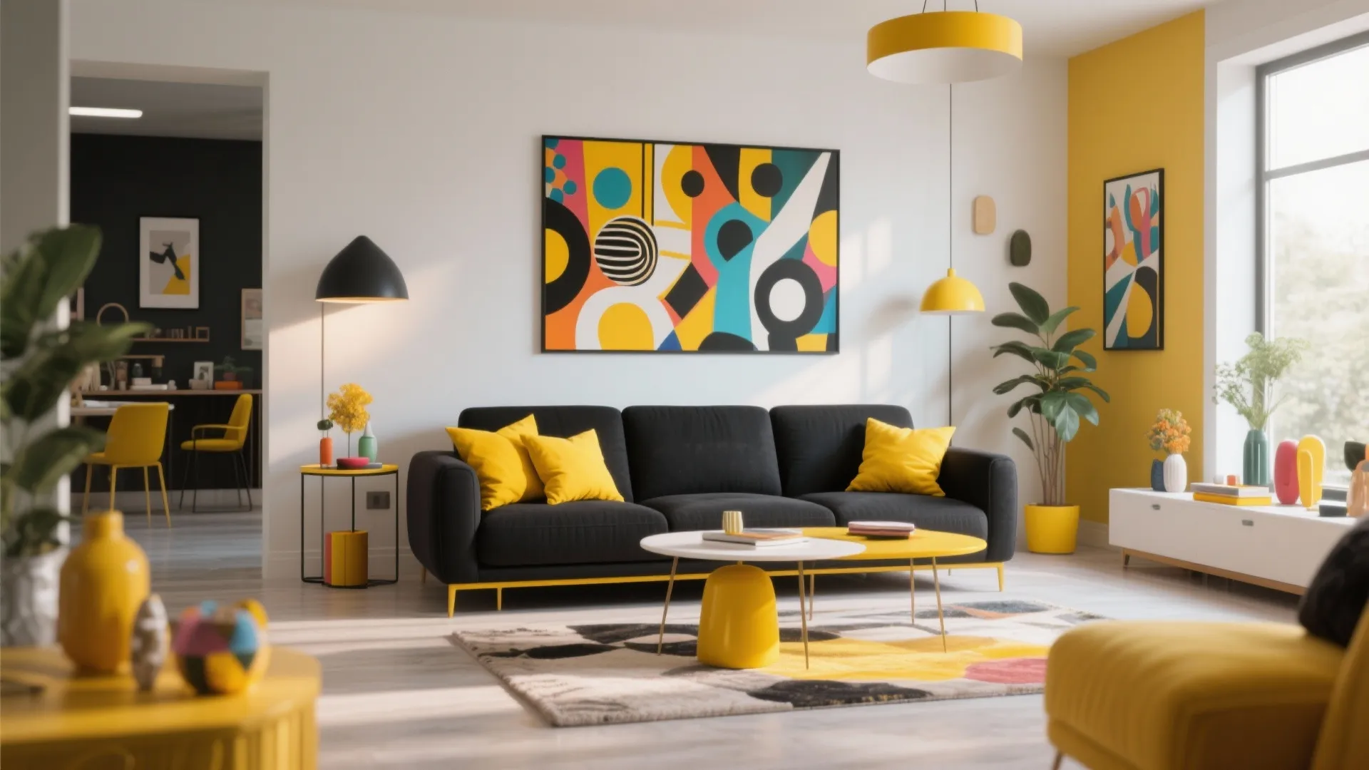 4. Pop of Color Accents