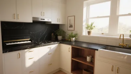 5 Kitchen Color Ideas with Black Countertops