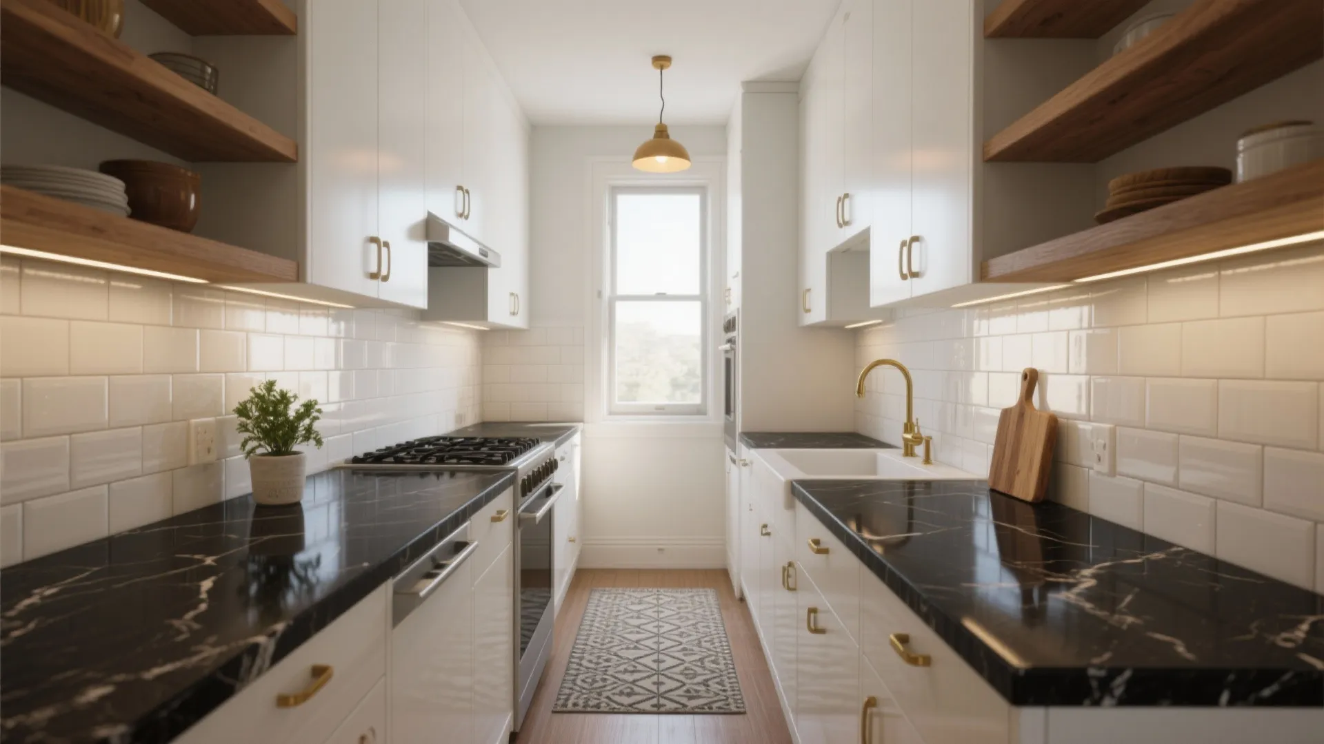 5 Bold Ideas for Kitchens with Black Countertops & White Cabinets: Creative small-space solutions and styling tips for kitchens with black countertops and white cabinets