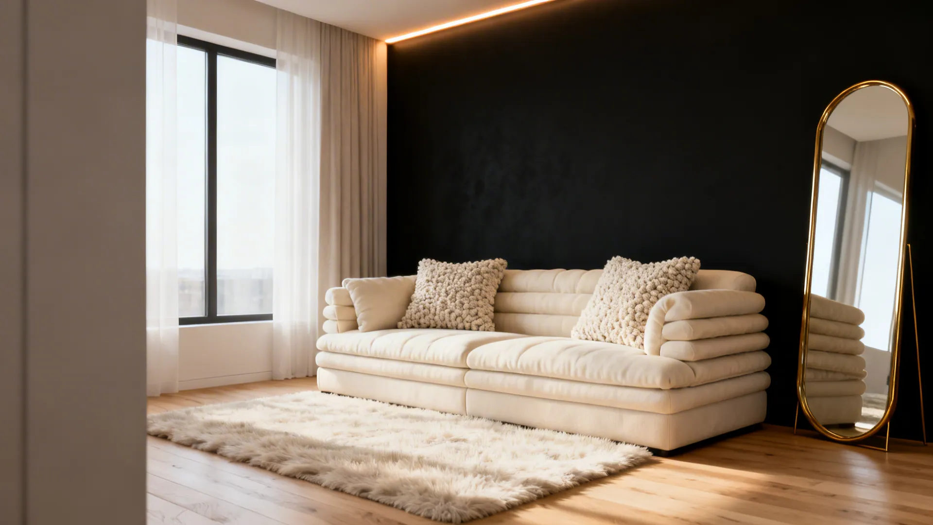 Black & Cream Living Room Ideas: 5 Inspo I Use