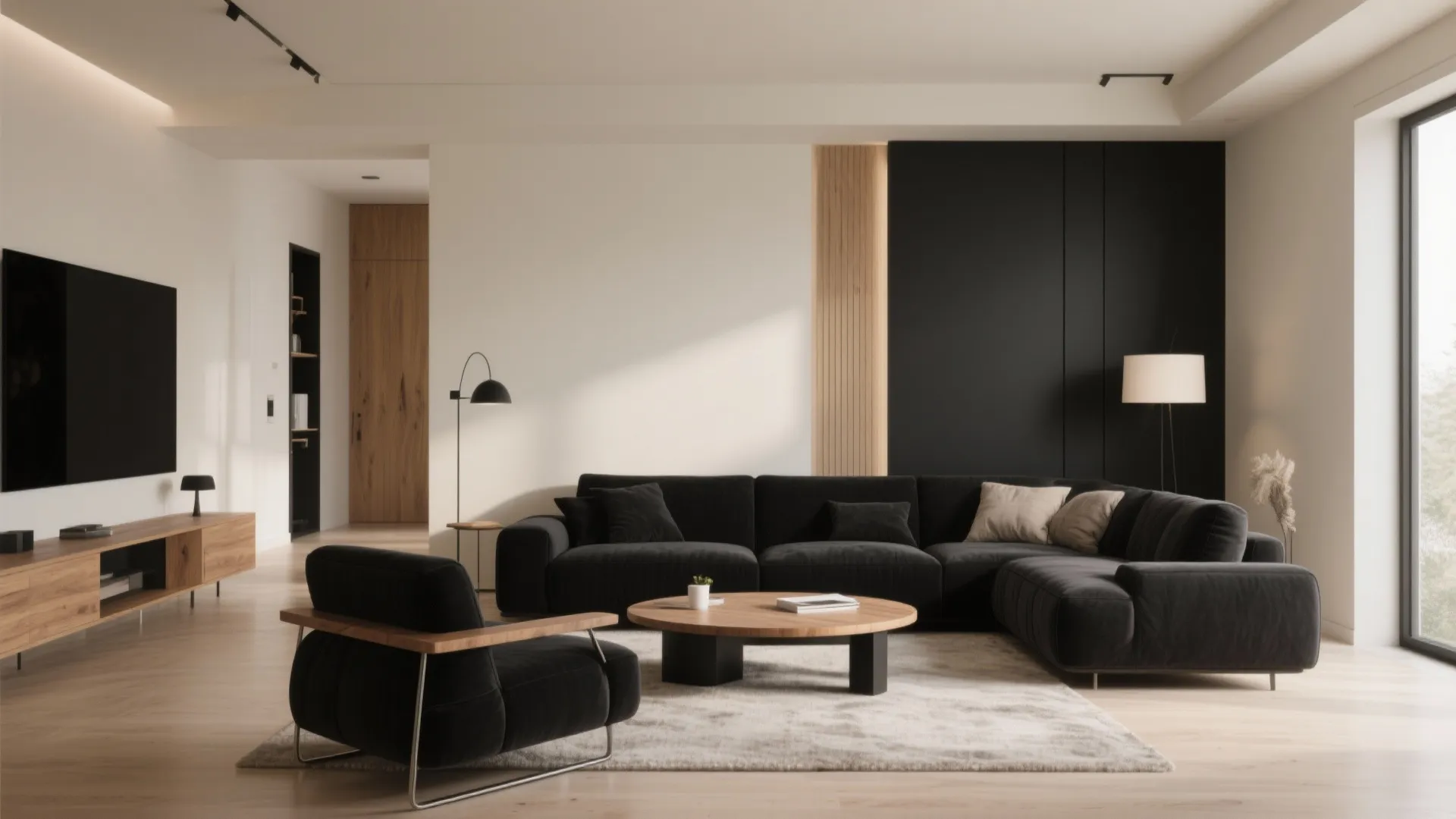 10 Black and Cream Living Room Ideas