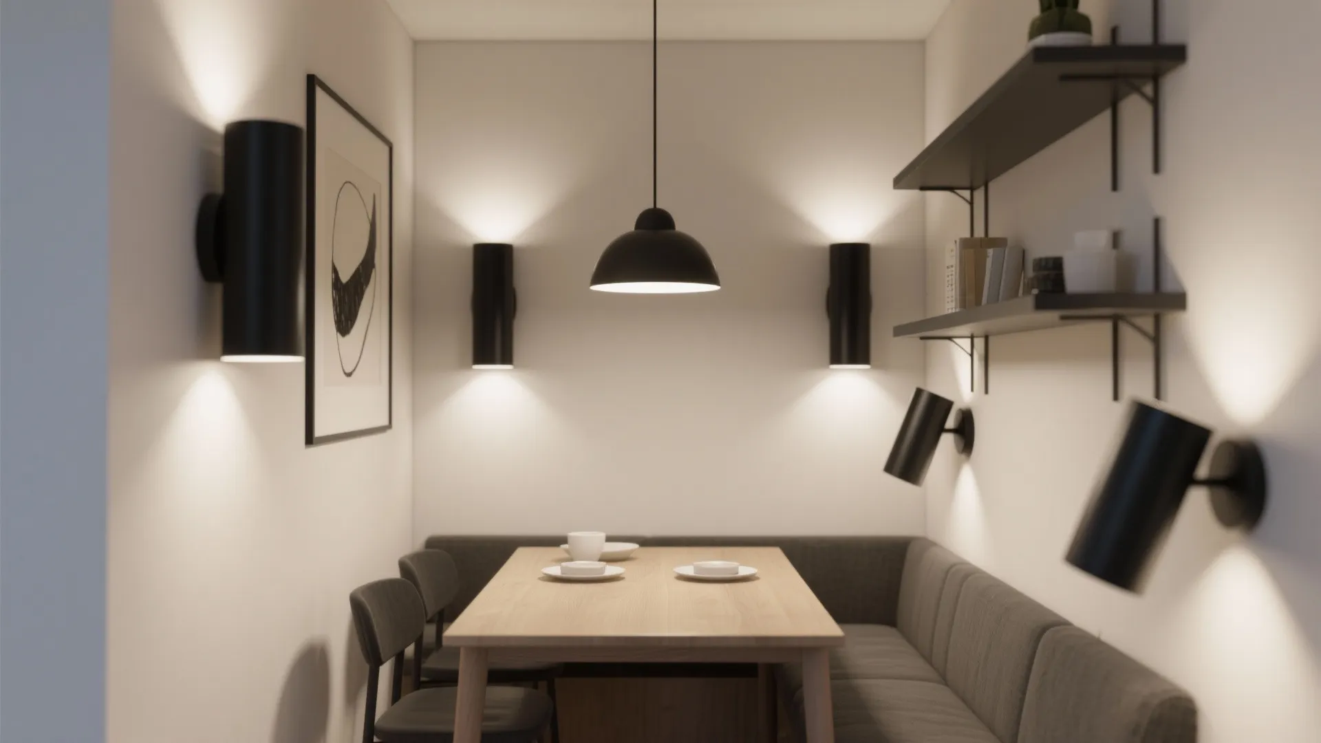 Black Cylinders for Graphic Contrast