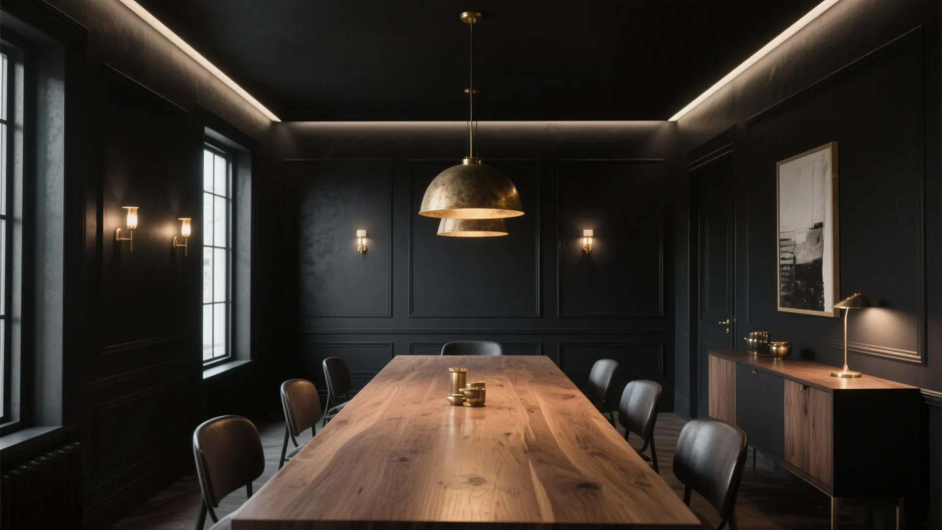 Black Dining Room Lighting: 5 Bold Ideas: How to light a black dining room beautifully — five practical inspirations from a pro