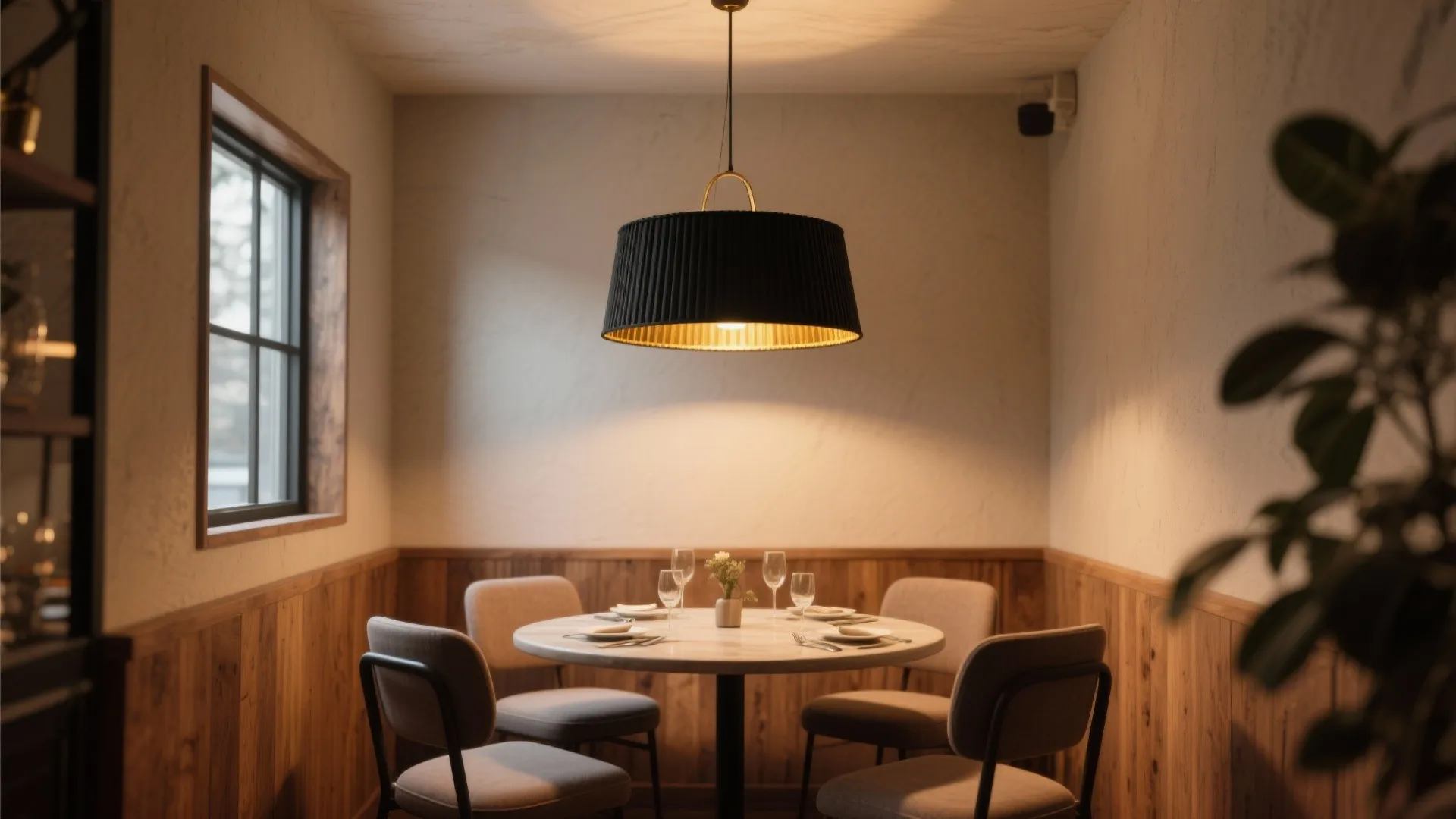 3. Black Drum Pendant for Cozy Vibes