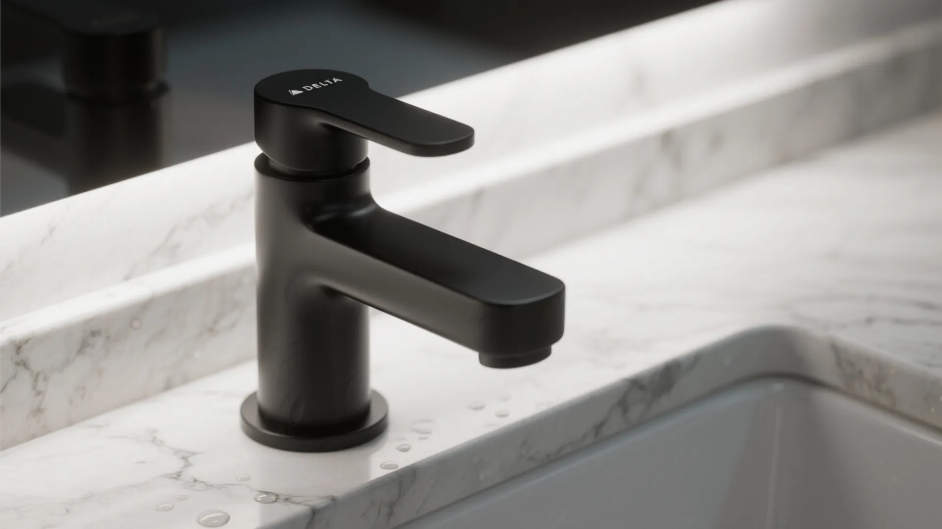 2. Contrast with light stone countertops