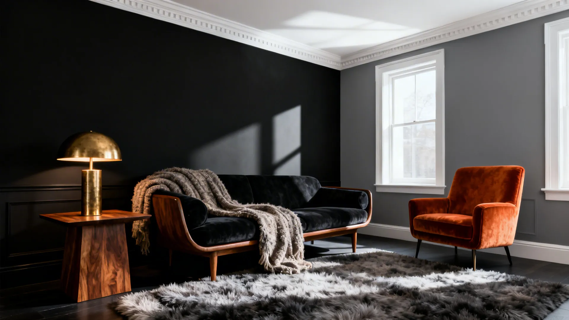 Black, Grey & White Living Room Ideas